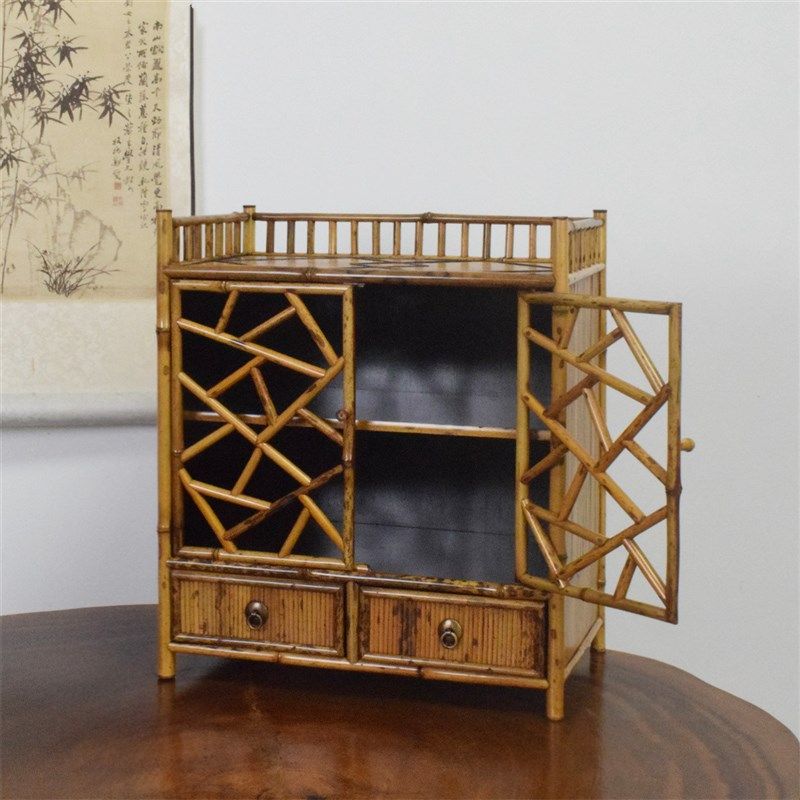 极速梅鹿竹茶棚博古n架多宝格茶具收纳架复古禅意桌面展示茶空间