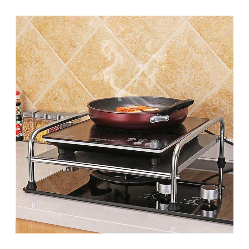 极速新品不锈钢置物架一层垫高架C防潮垫高支架厨房电磁炉架灶台