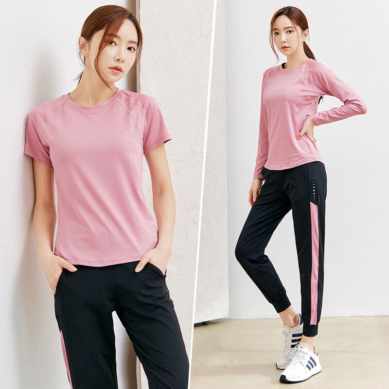 新品2025运动服套装女网红宽松跑步健身大码休闲S速干衣显瘦时尚