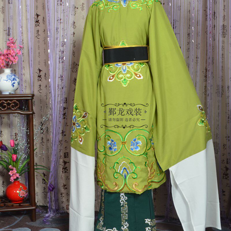 新品戏曲古装越剧黄梅戏仿真丝团花盘金佘M太君服装员外夫人服装