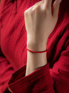 极速大善堂蛇本命年男女编织绳好运红H绳手链手工编制金刚结闺蜜