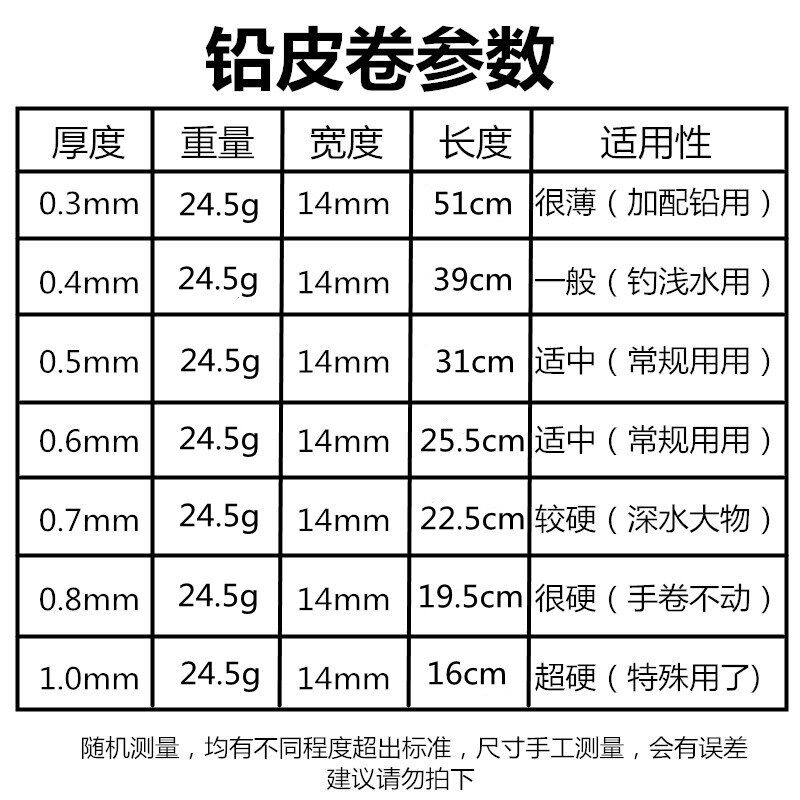 新品优质易卷铅皮条铅皮卷t软铅皮片铅片铅坠鱼坠快速铅皮座钓鱼