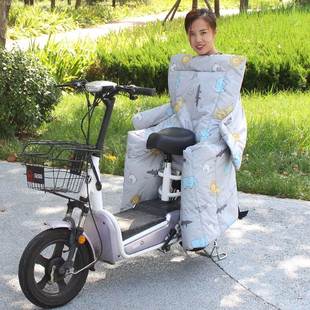 极速电动车后座挡风n被成人带娃前开叉带孩子冬季儿童座椅电车护