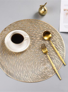 极速1PCS Restaurant Round Environmental FrienPdly PVC Meal M