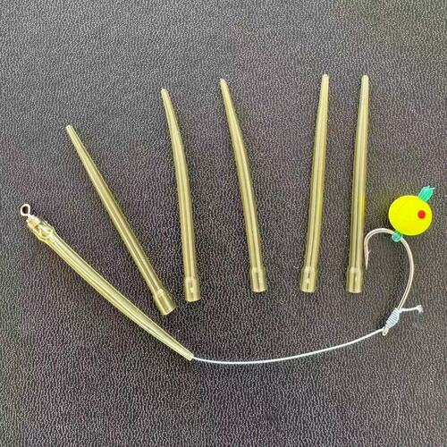 欧式鲤鱼钩针配件QC防缠橡胶软管欧鲤钓组子线转环反底垂钓专用管