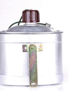 78式 水壶带饭盒迷户外旅行登山多功能两用1升大容量绿铝水壶
