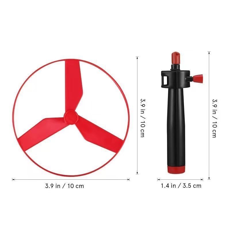 带双飞盘可调拉线飞天仙子网红户外儿童飞碟发射器趣味玩具
