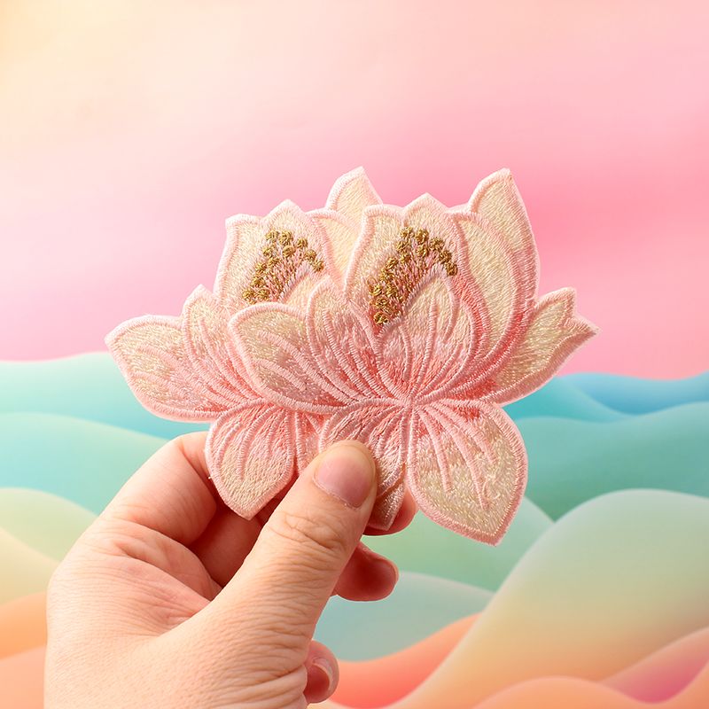 羽绒服床单桌布衣服免烫自粘花朵刺绣布贴破洞修补装饰贴花