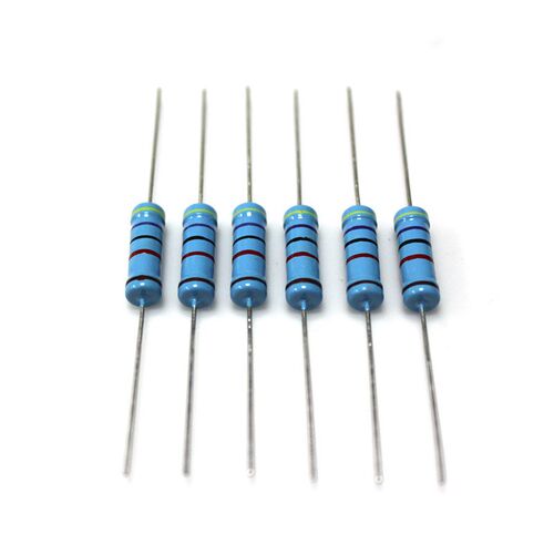2W金属膜电阻 1% 1R/2R/3R/4R3/5CR6/6R2/10R/20R色环金属膜电阻