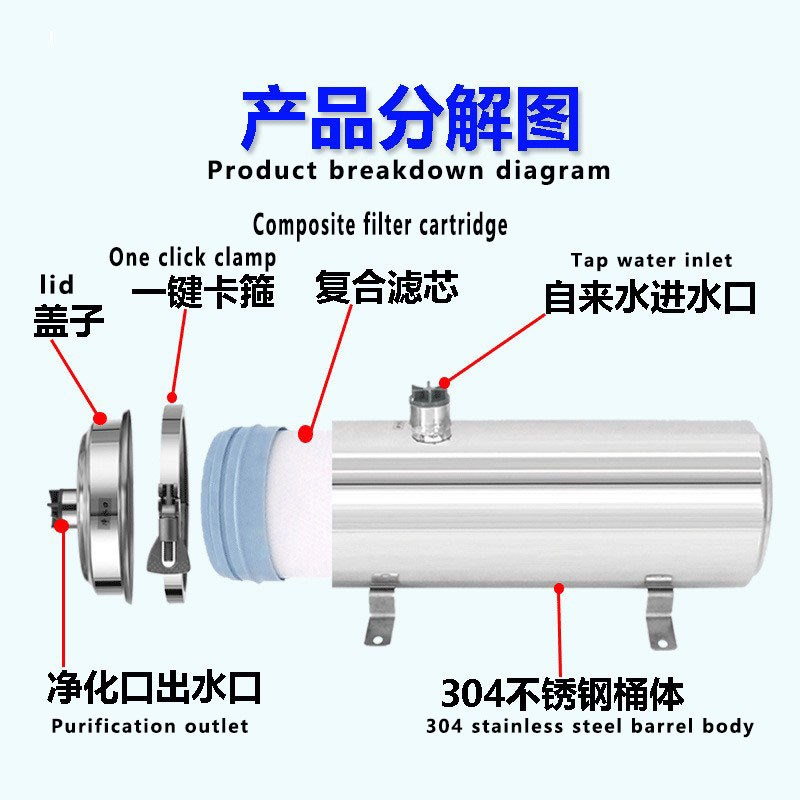 中央阻垢净水机大流量s物理过滤无需加盐全屋阻垢净水器家用