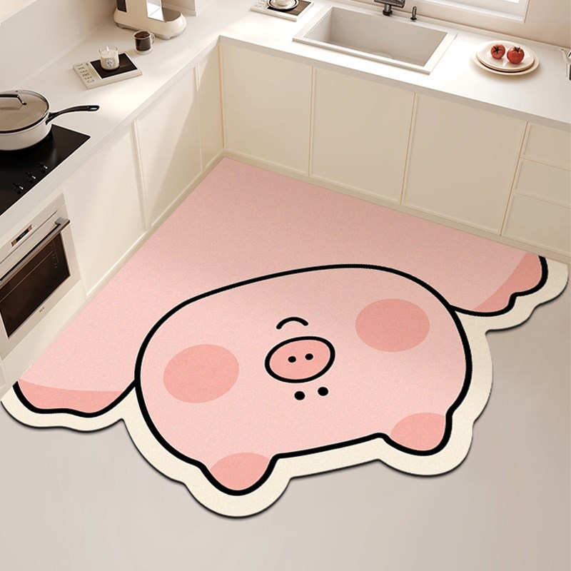 厨房地垫防滑防水l防油吸水吸油脚垫耐脏可擦免洗家用进门地毯