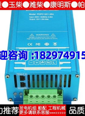 PDPC1201-25A发电机组电瓶蓄电池智能N充电器浮充电源快充品鼎