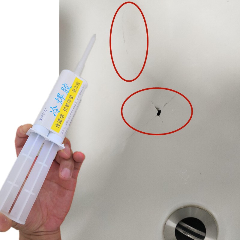 陶瓷洗面盆裂纹修补剂防水补漏强力胶洗手盆水槽T水池面盆裂痕漏