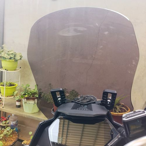 适用赛科a龙RX600 401挡风玻璃改装加高透明前风挡护胸挡雨板配件