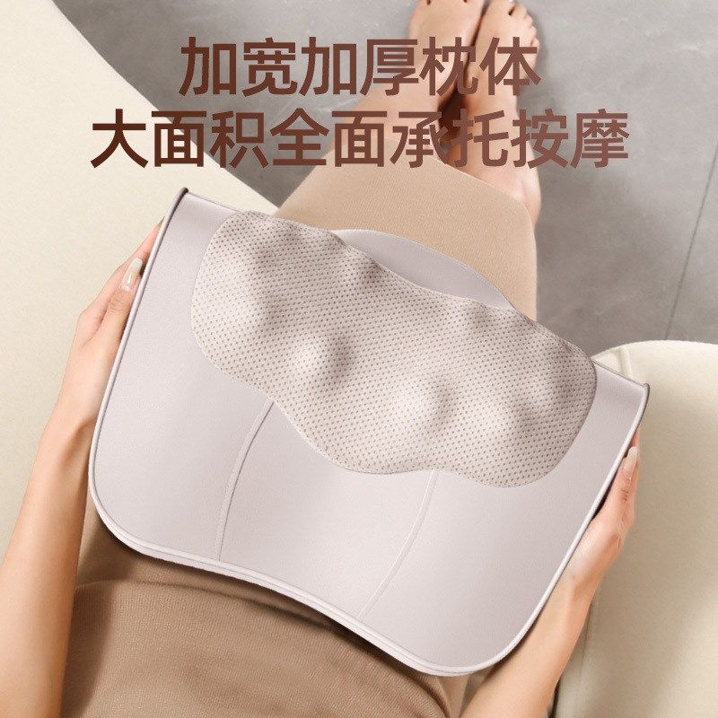 颈椎按摩枕按摩器颈部腰椎按摩仪家用车载肩颈Q疏通热敷按摩靠垫,个人护理/保健/按摩器材,按摩靠垫/坐垫,淘宝优惠券,粉丝福利购,淘宝优惠卷
