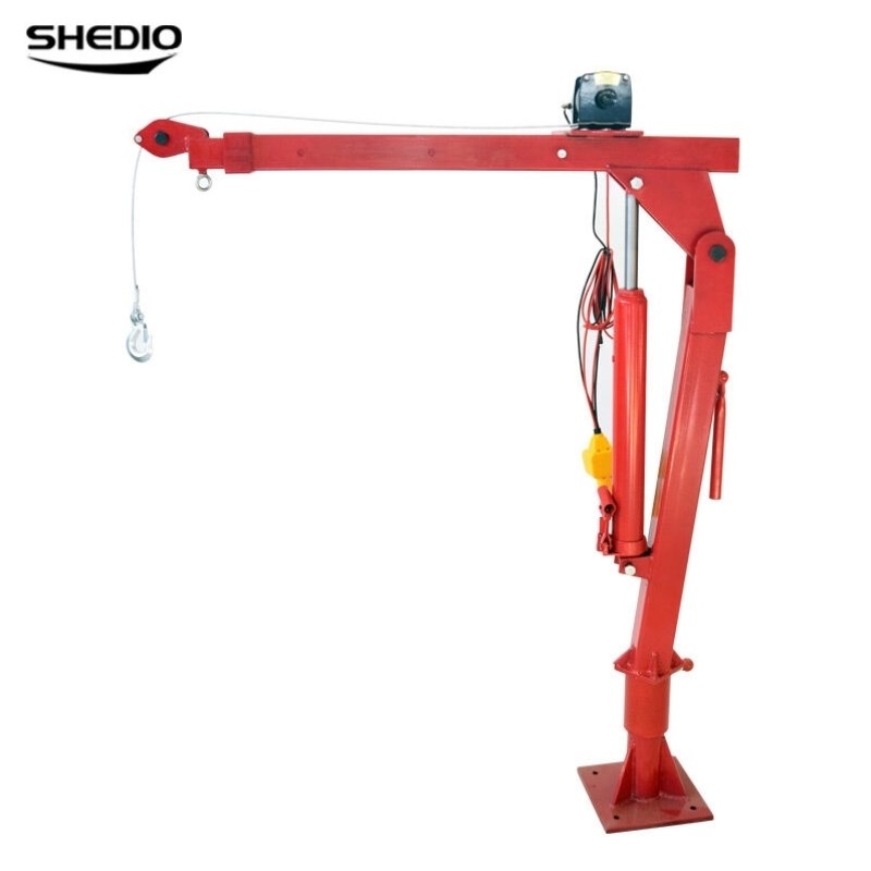 晟雕车载吊机汽车吊机12v24v车用吊运机电动绞盘微型葫.芦车用吊