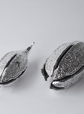 现代简约创意金属豌豆荚装饰品z设计感摆件样板间客厅书房桌面饰