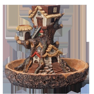 Succulent Planter Flower-Pot Sculpture MiLniature Fairy Tree