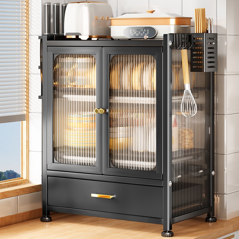 厨房碗柜小型家用l碗架沥水架多功能台面放碗碟碗盘收纳一体置物