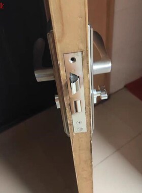 老式铁面板换锁室内卧室房门锁室内钢木门锁小50门把手门锁锁具.