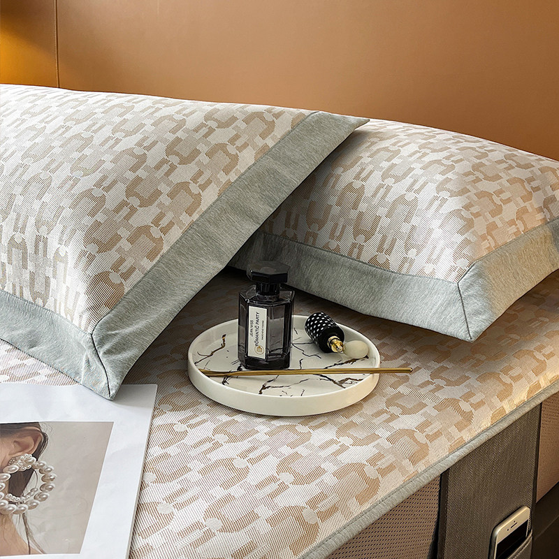 无甲醛凉感夏季夏天冰丝凉席空调家用席子藤席可水洗三件套床笠款