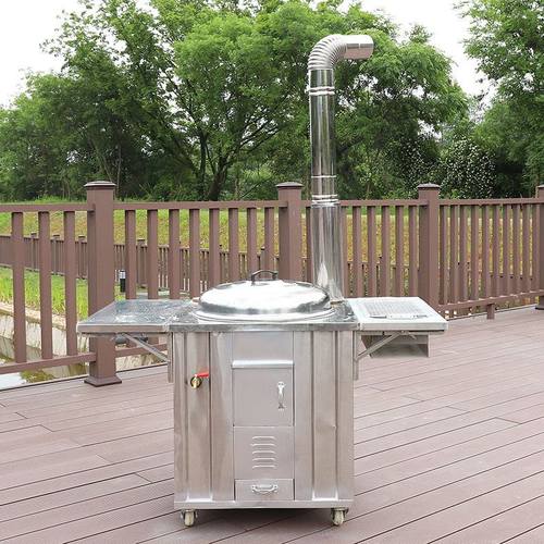 极速厂销30f4不锈钢柴火灶家用农村可移动柴火炉无烟室内烧柴大锅