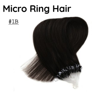 Micro Ring Human Hair Extensions NaGtural Straight  Machine