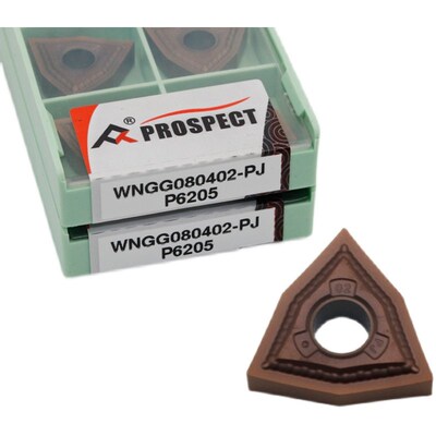 0.2R角精车桃形刀片WNMG/WNGG080402-LHA钛合金不锈钢清根高光刀