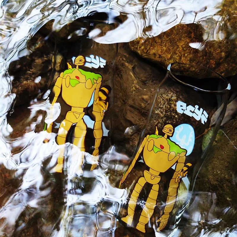 1986天空之城 机器人杯 卡通动漫玻璃杯 精K酿啤酒杯470ML 日式杯