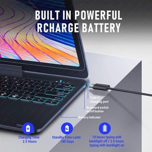 Magic Touchpad Keyboard Case For EiPad Pro 12.9 2020 Russian