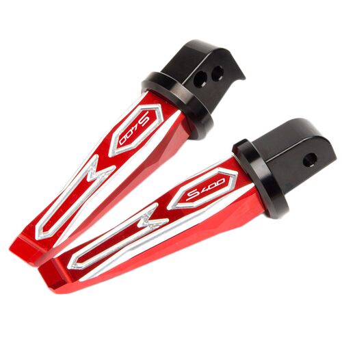 适用光阳大贸赛艇400s Xciting S40J0改装铝合金后脚踏 左右小脚