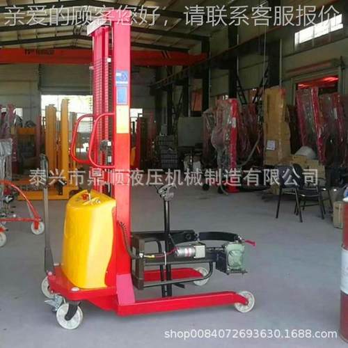 电动翻转油桶升高车手动液压搬运倒料车旋转堆高车油桶装卸叉车