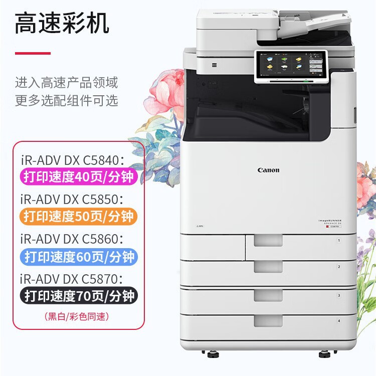 佳能iR ADV DXC5850 C5860 C5870大型商用复印机 A3彩色打印一体