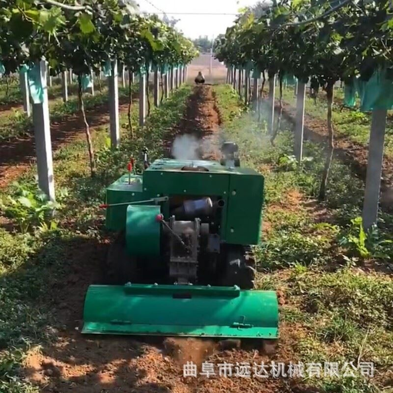 大马力履带后旋犁地机 加厚底盘柴油耕田机 履带式果园开沟施肥机