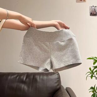 女春夏新款 运动卫裤 韩版 显瘦设计感短款 子 简约修身 休闲空气棉短裤