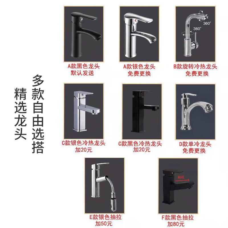 落地式洗手盆柜组合小户型阳台卫生间洗脸盆陶瓷洗漱台池简约家用