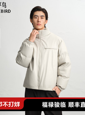 【商场同款】太平鸟男装 休闲羽绒服PU男士时尚羽绒服 B1ACF4613