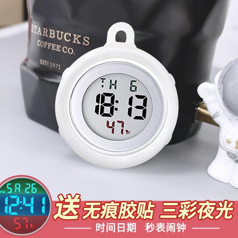 迷你发光小台表学生电子表儿童便携静音闹钟厨卫小巧夜光数字时钟