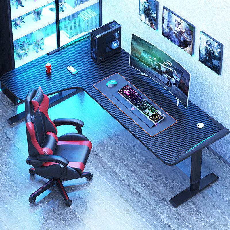 转角电脑桌台式电子竞技桌椅套装家庭卧室办公室学习l型游戏特大