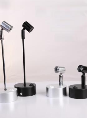 Led无线充电电池1W3W聚光玻璃柜台灯头宝展示柜展示柜展示柱灯