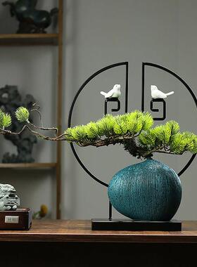 新中式创意花瓶客厅电视柜沙发角几装饰品酒店餐厅玄关摆件中国风