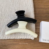 亚克力简约纯色发抓 热巴同款 盘发鲨鱼夹日常轻便百搭发饰头饰女