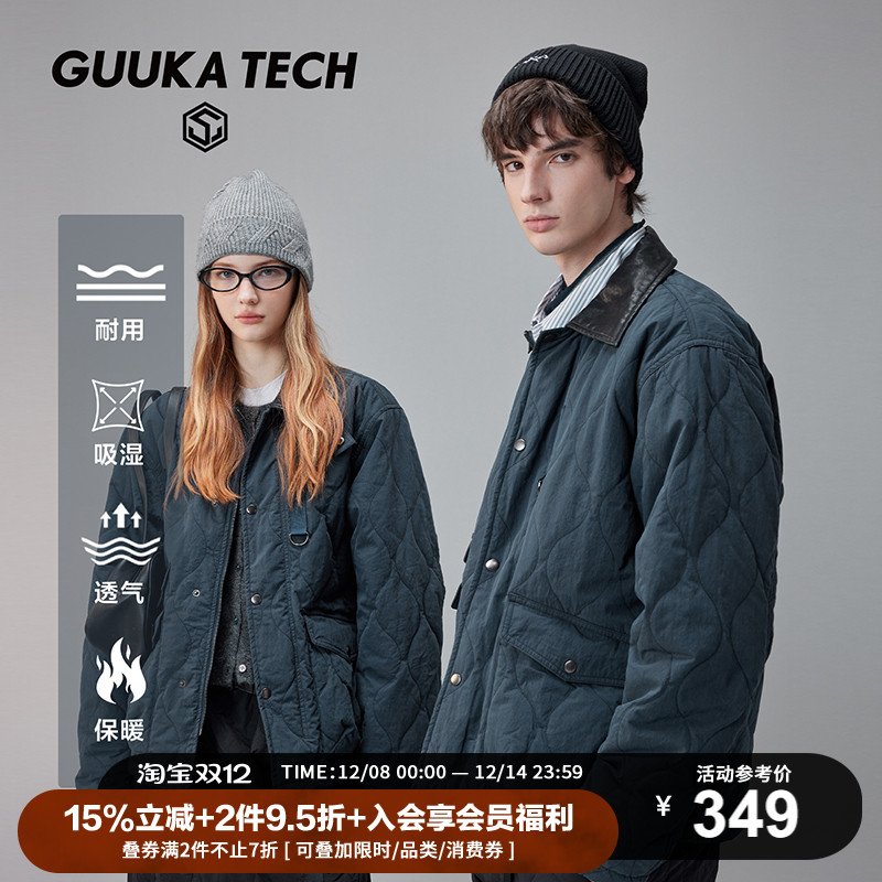 GuukaTech巴恩复古飞行员棉衣难