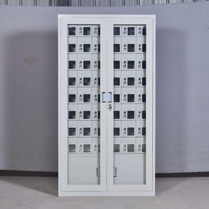 手机柜手机c充电柜单位学校手机储存柜带锁玻璃门员工手机存放柜