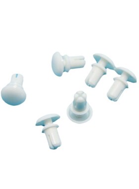 尼龙塑料圆形膨胀铆l钉R型固定扣黑白色PC板子母拉铆钉卡扣紧固件