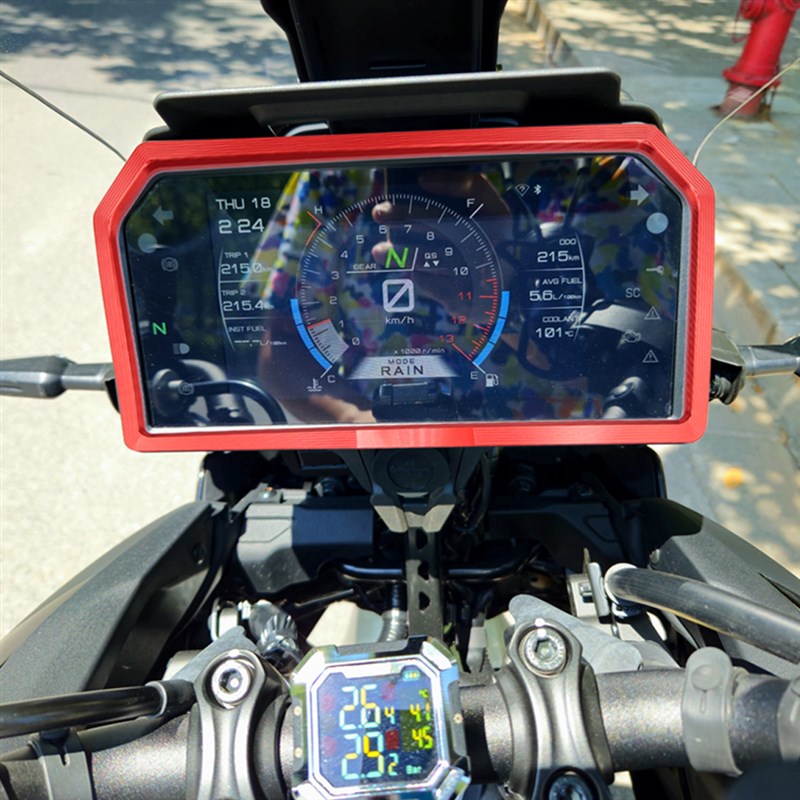 适用雅马哈TECH MAX TMAX56A0 22-23款改装仪表保护框装饰盖保护