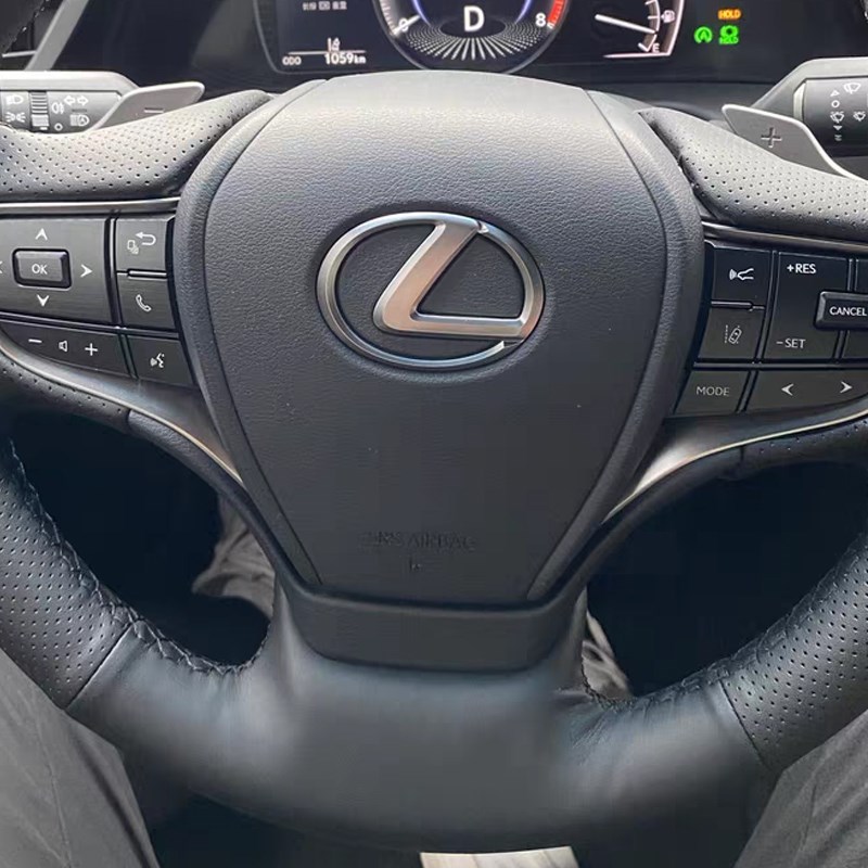 专用雷克萨斯ES 200 260 300h LS 350 5N00h手缝真皮方向盘套把套