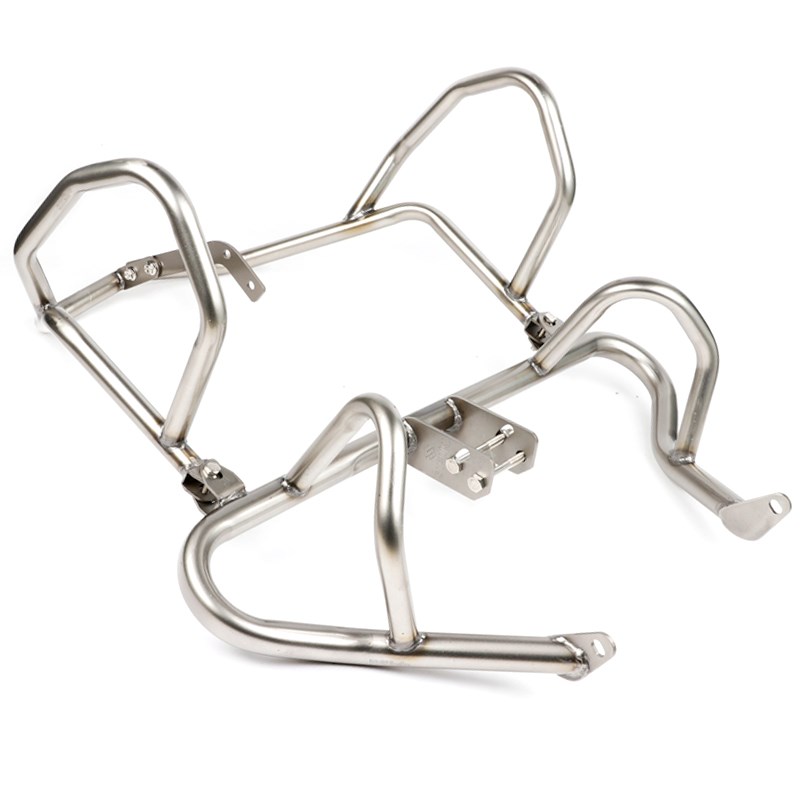 适用铃木DL250保险杠全大包围护E杠防摔杠前后防摔杠边箱护杠改装