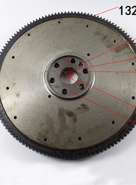 国三4D27G31飞轮总成含齿圈132齿 适用杭叉A30 RA35 3-3.5吨