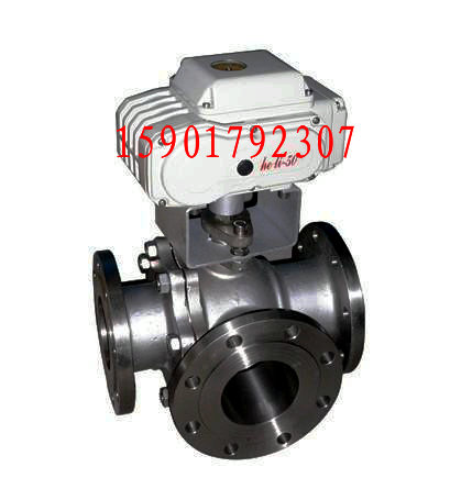 Q944F铸钢法兰电动三通球阀 三通电F动球阀 三通铸钢电动球阀DN15